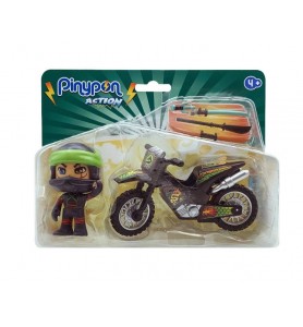 Pinypon Action. Ninja con Moto