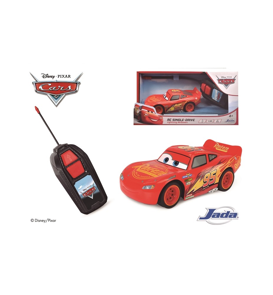 Disney Pixar Cars Lightning McQueen RC Single Drive remote controlled  Juguetes de Cars 