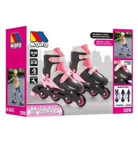 PATINES 4 EN LINEA ROSA