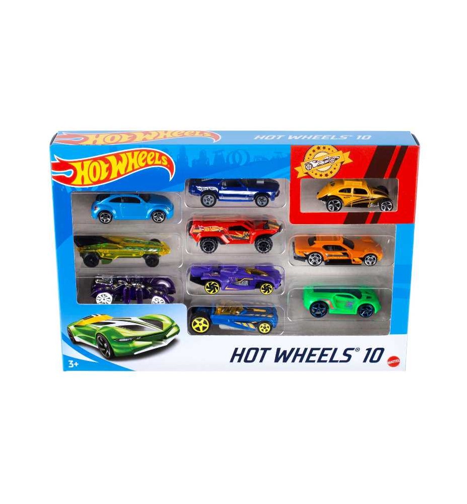 Hot Wheels Surtido Pack 10 coches básicos