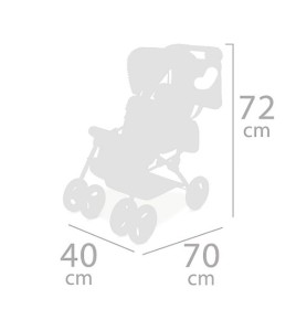 Silla gemelar plegable...