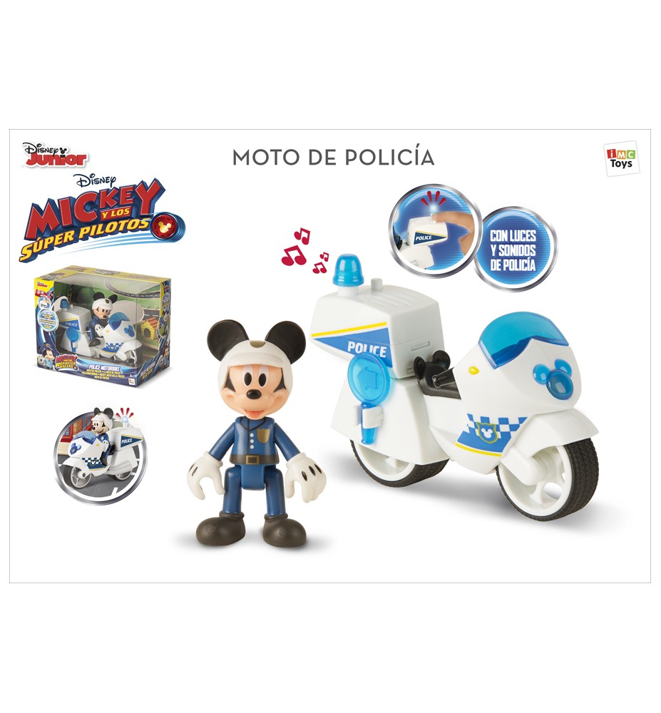 Moto Mickey Policier 182349 IMC Toys Disney 