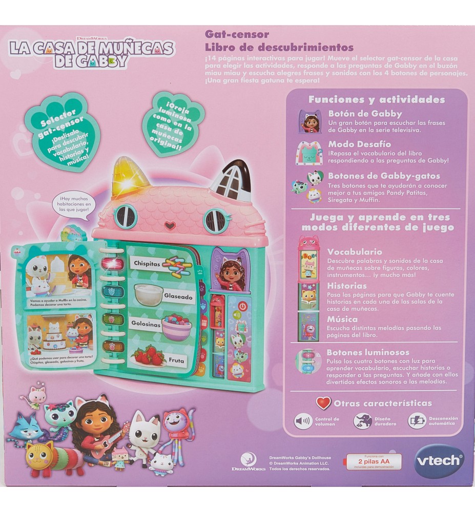 Gat-censor Libro de descubrimientos La casa de muñecas de Gabby