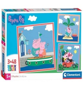 PUZZLE 3X48 SQUARE PEPPA PIG