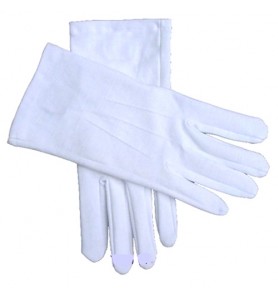 GUANTES POLYESTER BLANCOS...