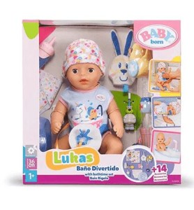 BABY BORN LUKAS BAÑO DIVERTIDO