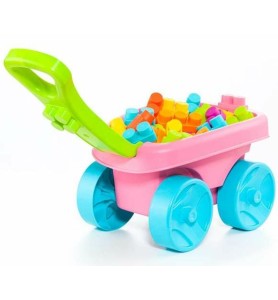 VAGON BLOQUES  ROSA+ 20 PIEZAS