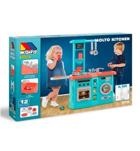 COCINA CON PLANCHADOR AZUL