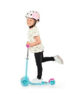 MAXI SCOOTER CON LUCES ROSA