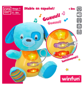WINFUN-PELUCHE PERRITO LUZ...