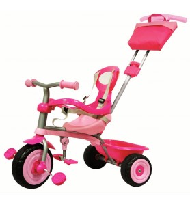 TRICICLO DIRIGIBLE ROSA