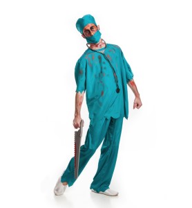 DISFRAZ MEDICO ZOMBIE