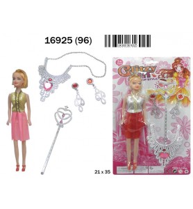 BLISTER PRINCESA 1 MUÑECA 2...