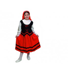 DISFRAZ PASTORA ROJO/NEGRO...