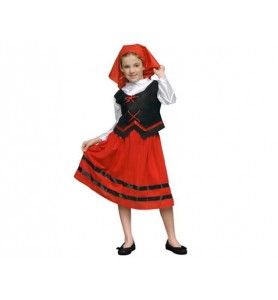 DISFRAZ PASTORA ROJO/NEGRO...