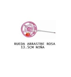 RUEDA ARRASTRE ROSA 13.5CM